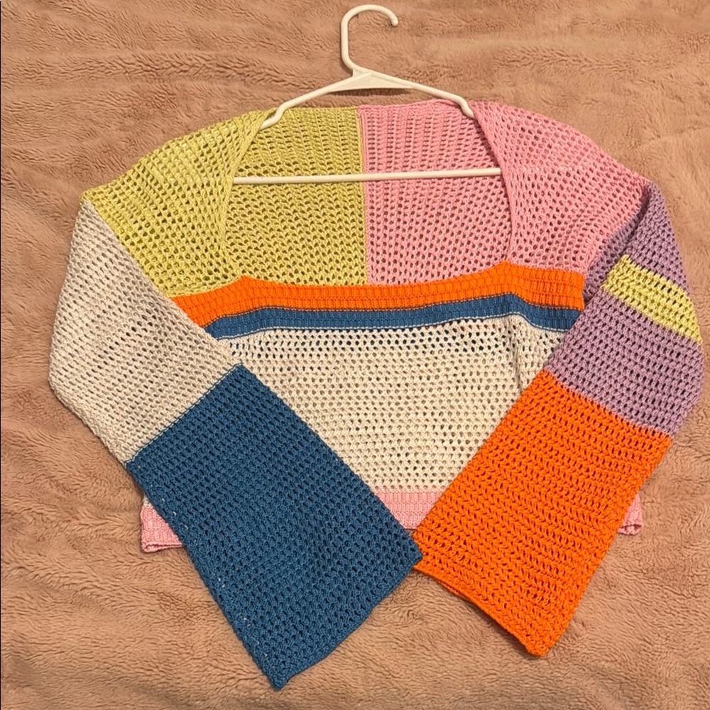 Colorful Crochet Women's Top